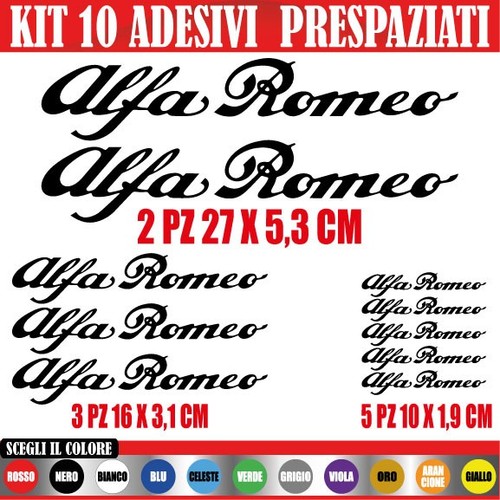 Kit adesivi alfa romeo - kit,