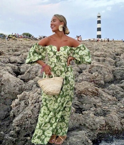 Maxi abito midi - , zara