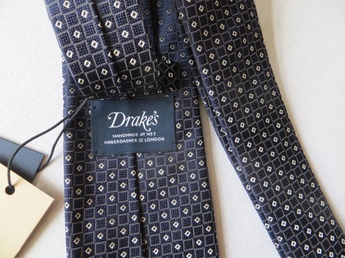 Cravatta seta drake blu a - in,