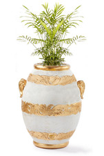 Ceramic barrel-shaped vase