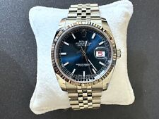 rolex datejust 36 mm 116234 acciaio e oro bianco bracciale jubile full set