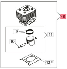 CILINDRO CON PISTONE DIAM.34