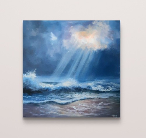 Paesaggio marino onda arte