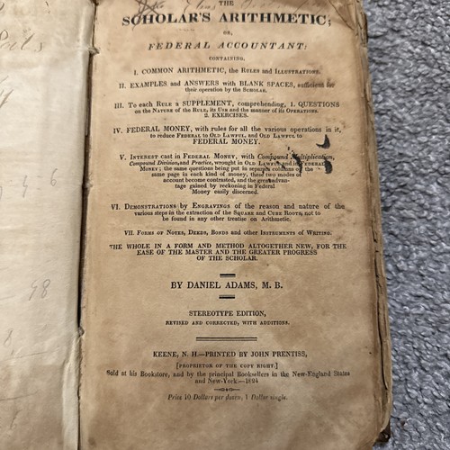 The scholar arithmetic or - the,