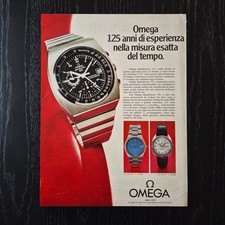 1973 Omega Speedmaster - Original AD Advertising 26x33 Pubblicità Vintage
