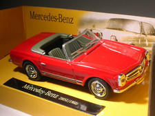 MERCEDES 280SL 1968 cabrio scala 1/43 rossa convertible boxed