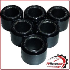 KIT 6 RULLI MASSETTE SCOOTER PER 23X18 25G HONDA 250 FORZA 05> JAZZ VARIATORE