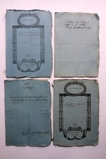 4 Atti Notarili Privati Rogiti Prignano Modena Costi Benassi Fantini 1805-1826