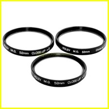 52mm. kit aggiuntivi macro Rolev +1 +2 +4 diottrie. M52 Close-up adapters set.