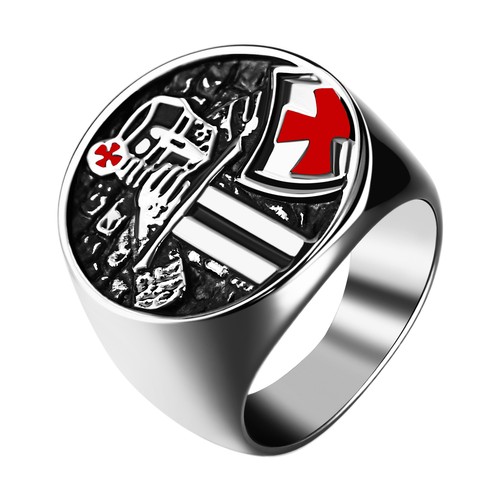 Anello uomo cavaliere templare - anello,