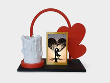 Portafoto cuore con Candela