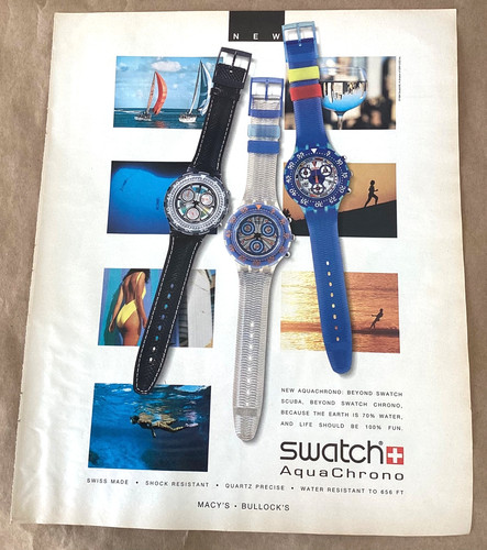 Swatch aqua chrono stampa - chrono,