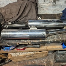 Coppia silenziatori originali Honda MAT E1 per CBR1100XX Blackbird.