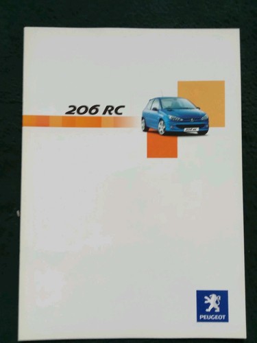 Catalogue brochure peugeot 206 - brochure,