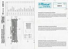 ROCO ISTRUZIONI ORIGINALI ART. 43614 "D 345 FS" BUONE CONDIZIONI