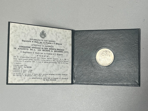 500 lire 1975 repubblica - lire, di