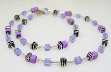 Collana cubo ematite quadrato