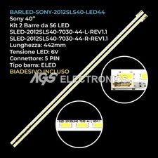 KIT 2 BARRE STRIP 44 LED TV