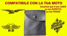 Portadocumenti porta libretto vera pelle jack daniels scouter Harley davidson