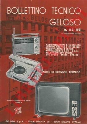 Geloso bollettino tecnico - geloso,