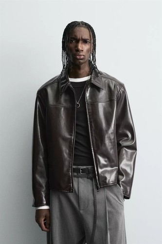 Zara man vinyl faux leather - faux,