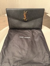 SAINT LAURENT CLUTCH BAG BLACK