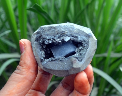 Cristallo calcite matrice - di, e