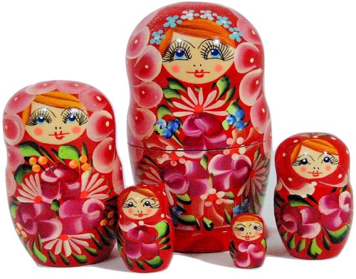 5pezzi matrioska russa - 5pezzi.,