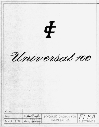 Elka universal 100 - elka,