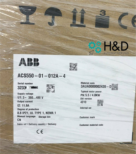 Acs550 012a abb inverter - acs550-01-012a-4,