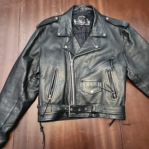 Giacca vintage pelle king - giacca,