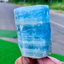 105G Raro!Esemplare di cristallo grezzo acquamarina a forma di prisma naturale bellissimo grezzo