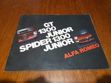 Lb) Catalogo pubblicitario brochure ALFA ROMEO GT 1300 JUNIOR SPIDER (1972) 