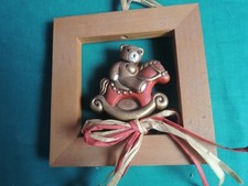 L68- FORMELLA  THUN - PARETE QUADRO CAPOLETTO BAMBINO ORSO ORSETTO REGALO LETTO