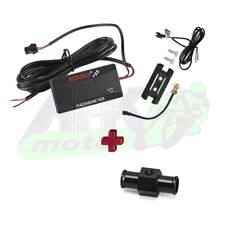 KIT TERMOMETRO DIGITALE ROSSO+SENSORE TEMPERATURA + RACCORDO TUBO 18 mm PER MOTO