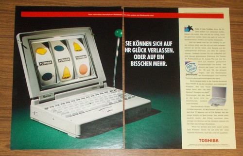 Rara pubblicità toshiba tecra - rara,