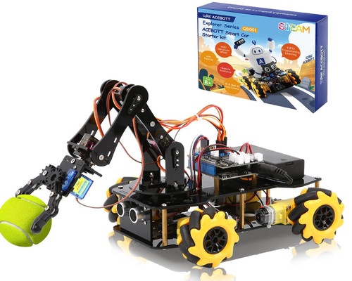 Smart robot arm car kit - arm, 4wd