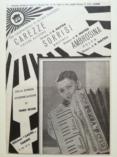 Spartito musicale del - del, 1961
