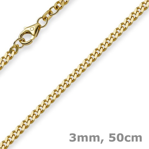 3mm collana catena gourmette - catena,