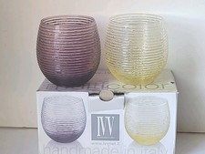 Ivv Multicolor 2 Bicchieri Da Acqua Cristallo Vetro Cl.25 Color GIALLO AMBRA