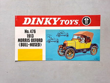 Dinky Toys 476 1913 Morris Oxford Foglietto Espositore Negozio - Ottime Condizioni