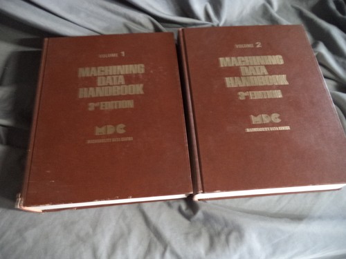 Machining data handbook vol - machining, 1