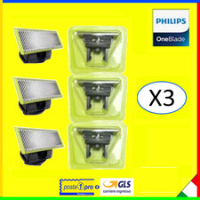 3 LAME LAMETTE COMPATIBILI PER PHILIPS ONEBLADE X QP2530  ?DIAMOND?
