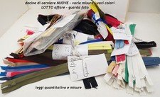 CERNIERE LAMPO ZIP in LOTTO da
