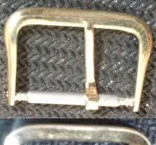 Original LeCoultre Buckle Fibbia 16mm inner first dozens years of 1900 Yellow GP