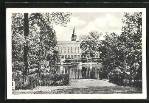 Cartolina weimar sullo stagno - weimar,,