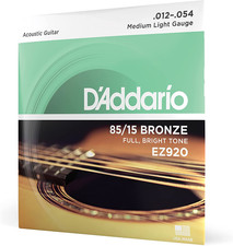 Corde per Chitarra Acustica EZ920 Set Corde EZ Great American, Bronzo, 12-54