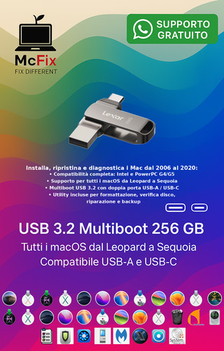 Usb avviabile 256gb - avviabile, 16