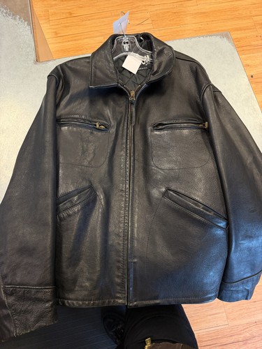 Giacca pelle nera - uomo, schott