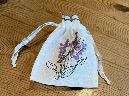 Purple lavender embroidered - purple,